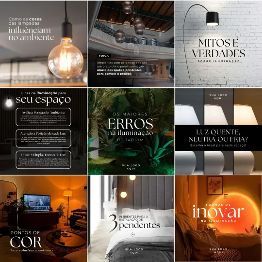 Posts para loja de iluminação instagram (1)