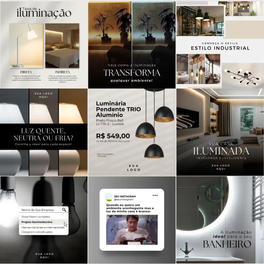Posts para loja de iluminação instagram (4)