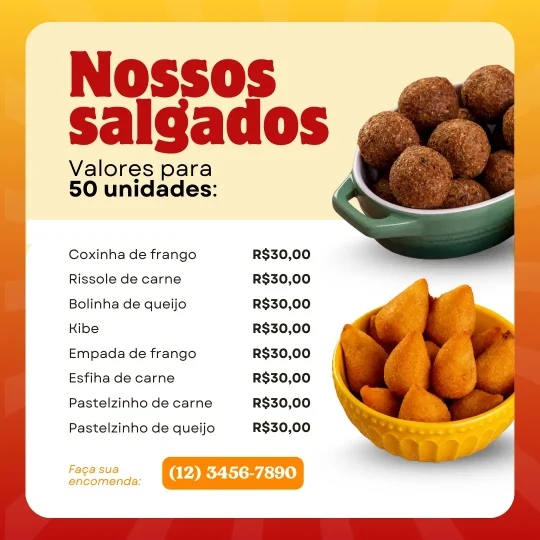 Posts para salgadinhos ou salgaderia (5)